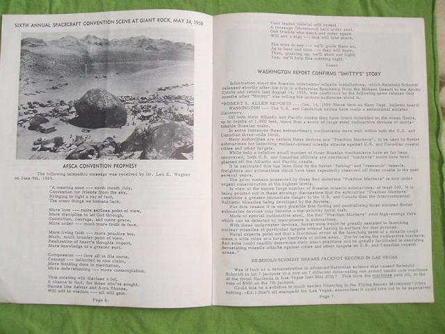 May June 1959 AFSCA THY KINGDOM COME Giant Rock