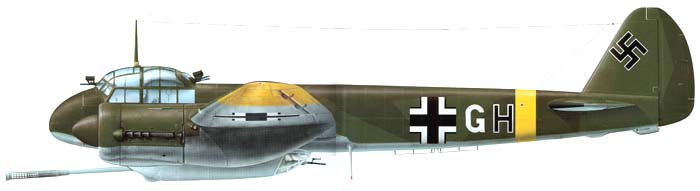 Ju-88P-1 del Kampfgruppe III KG 1