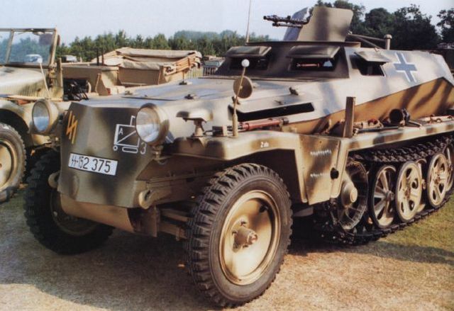 SdKfz 250 perteneciente a la colección privada de un aficionado