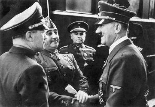 Reunión de Hitler con Franco en Henday