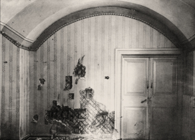 Habitación del sótano que fueron asesinados la Familia Romanov