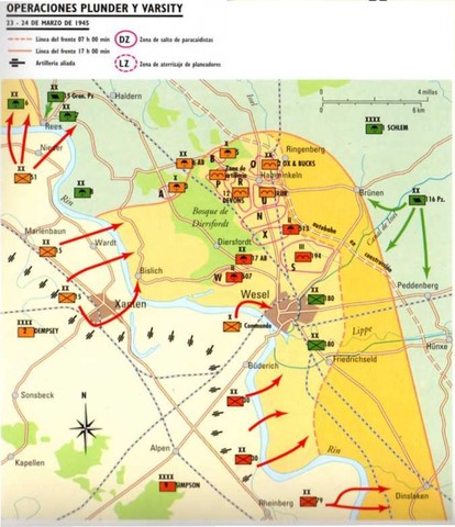 Mapa operaciones Plunder y Varsity Mapa operaciones Plunder y Varsity