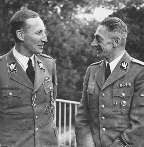 Heydrich y Hermann Frank