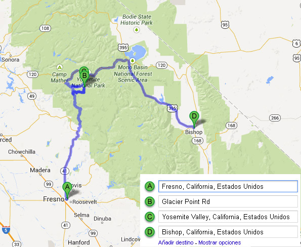 18 días por la Costa Oeste de Estados Unidos: un sueño hecho realidad - Blogs de USA - DIA 6: Fresno – Yosemite – Bishop (1)