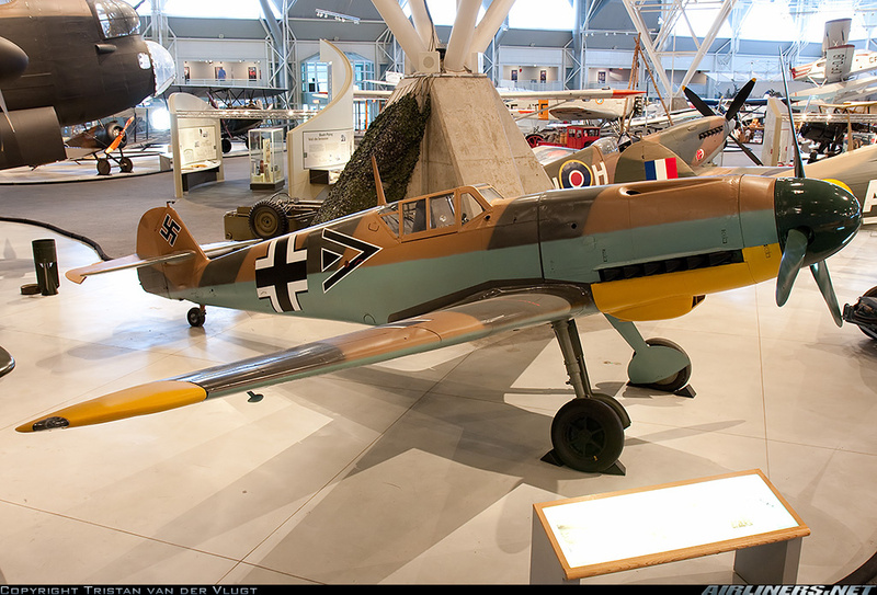 Messerschmitt Bf 109F-4 con número de Serie 10132 conservado en el Canada Aviation Museum en Rockcliffe, Ontario, Canadá