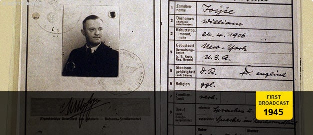 El pasaporte militar alemán de William Joyce
