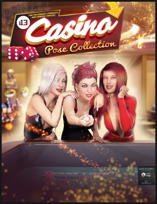 00 main i13 casino pose collection daz3d