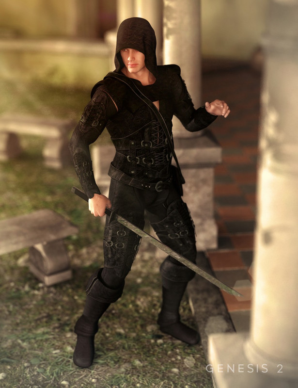 00 daz3d midnight rogue for genesis 2 male s