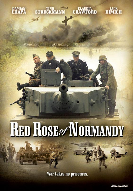 Cartel de La rosa roja de Normandía
